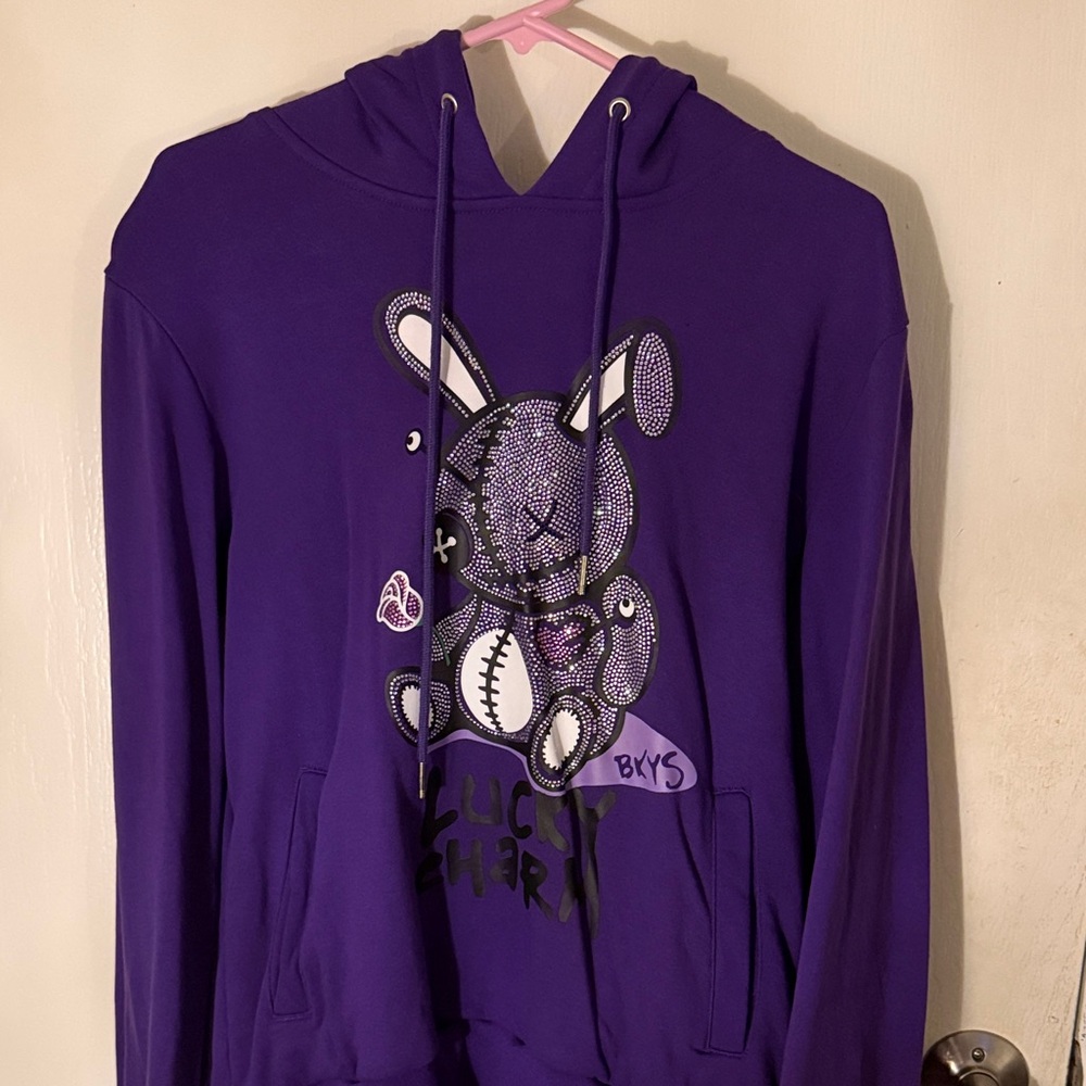 Purple Graphic Women's Sweater